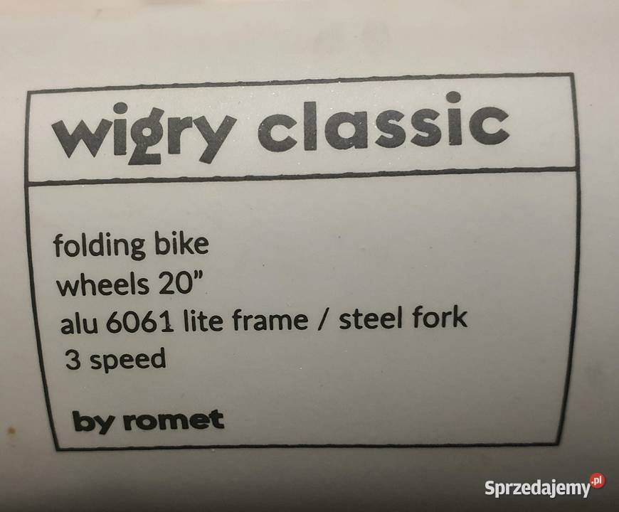 Rower składak Wigry Romet Classic 2022