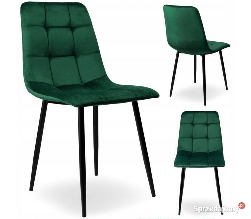 Krzesło tapicerowane welurowe do salonu jadalni Poznań