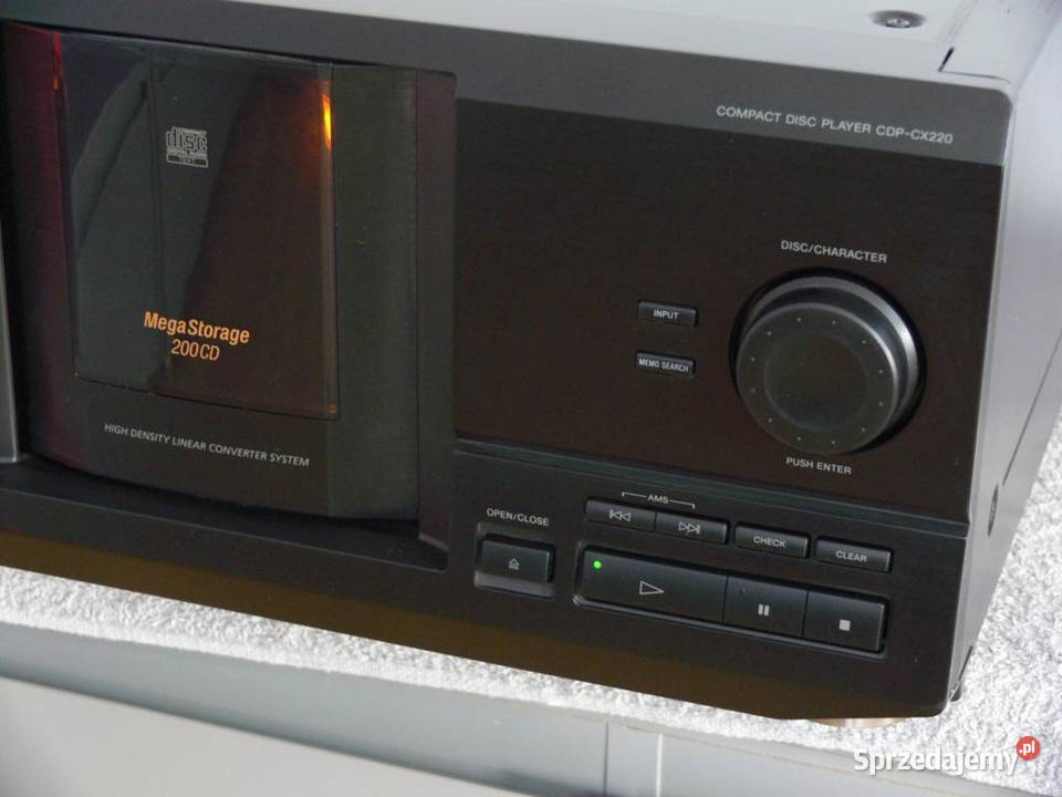 Zmieniarka na 200 CD Sony CDPCX220 TEXT sprawna podkarpackie