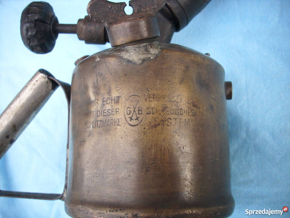 Przedwojenna mosiężna zabytkowa lutlampapalnik Barlinek