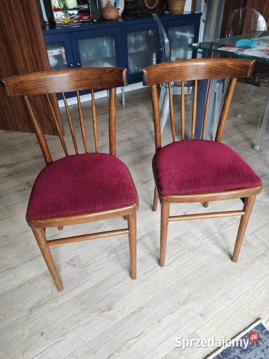 Vintage krzesła drewniane Osiniec