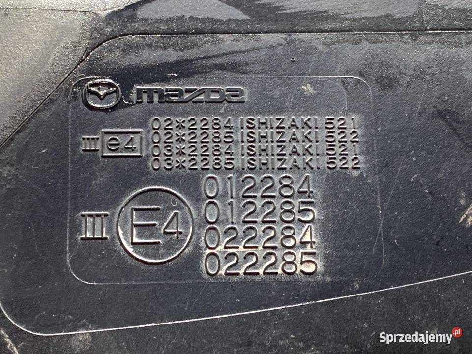 LUSTERKO PRAWY MAZDA CX7 SUV 0614 SPARKLING