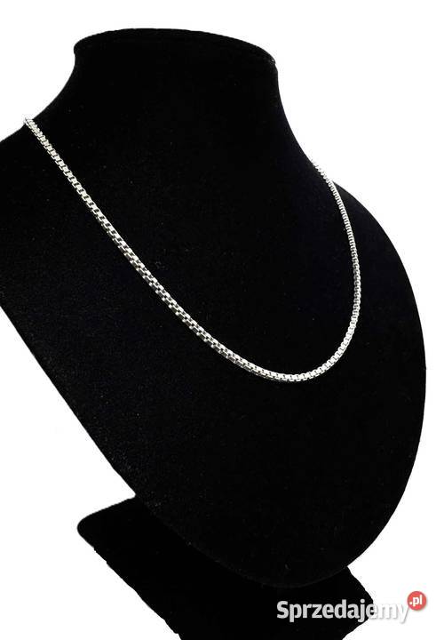 Srebrny łańcuszek próby 925 1159 46 srebro Zegarki i Biżuteria warmińsko-mazurskie sprzedam