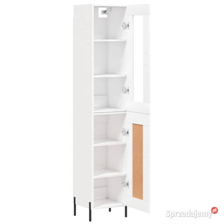 Wysoka szafka biała 345x34x180 materiał Pozostałe mazowieckie Warszawa sprzedam