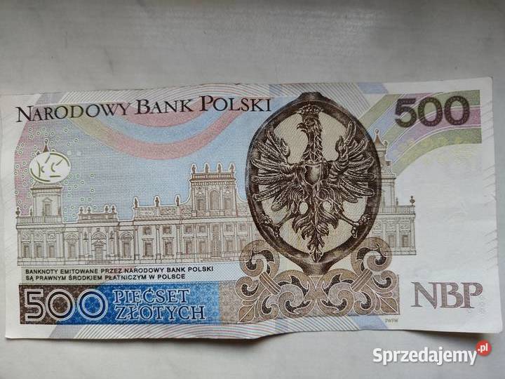 Banknot 500 Numizmatyka dolnośląskie Wrocław