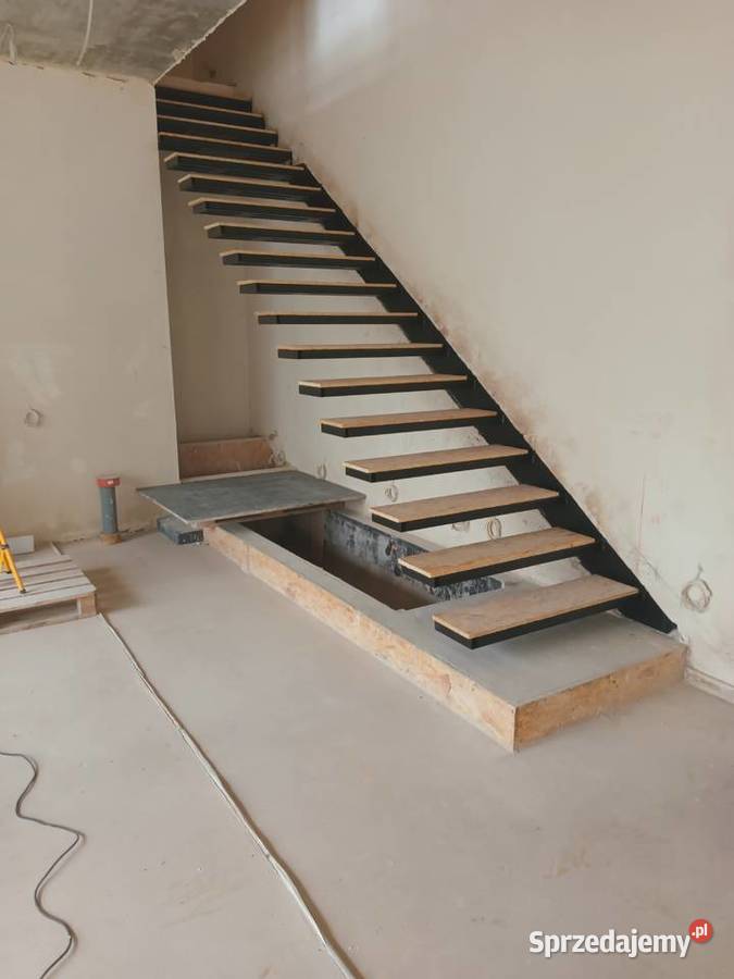 Schody nowoczesne konstrukcja Wykończenie Stojadła