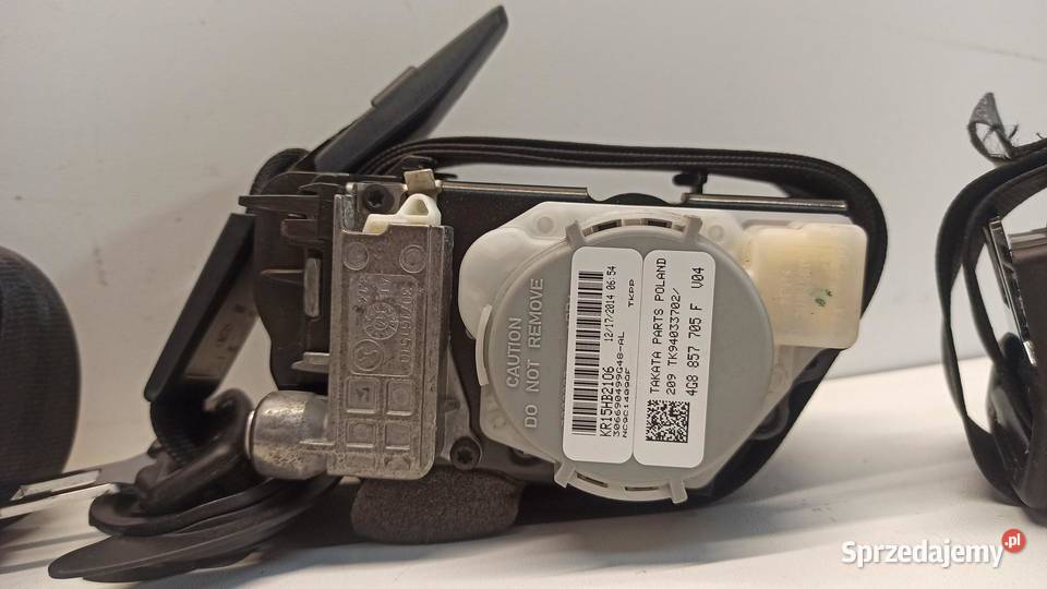 AUDI A6 C7 KOMPLET PASÓW PRZÓD TYŁ 4G8857705F sprzedam