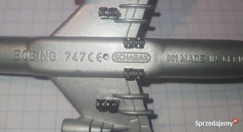 Model samolotu Boeing 747 firmy SCHABAK Germany Gdańsk