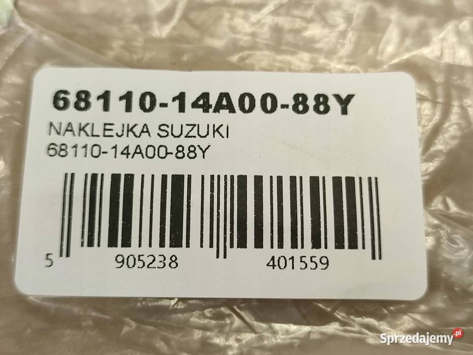 KOMPLET NAKLEJEK NA BAK SUZUKI DR600S 19851987