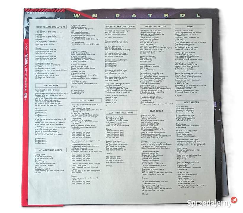 Dawn Patrol Night Ranger OBI Płyta winylowa mazowieckie