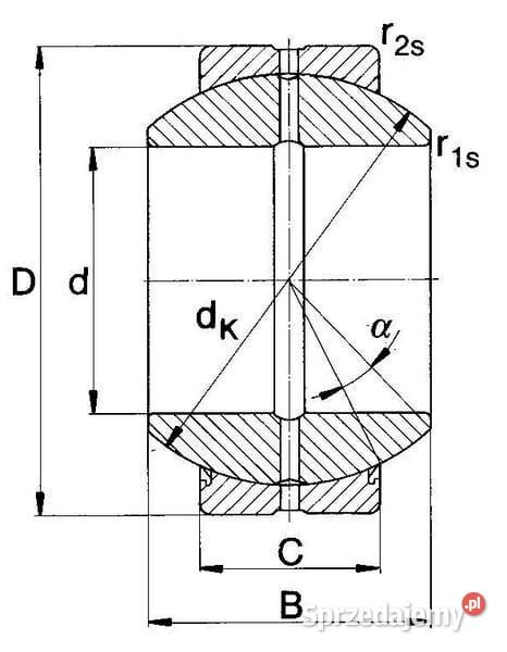 Łożysko przegubowe GE30FO2RS Do maszyn uprawowych Kamionna sprzedam