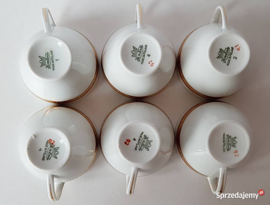 Serwis porcelanowy do kawy mokki fason Joanna