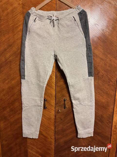 Spodnie męskie sportowe 3232 joggery szare Moda i Styl Częstochowa