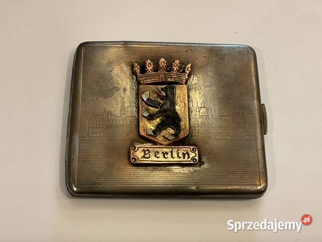 Elegancka papierosnica z herbem Berlin
