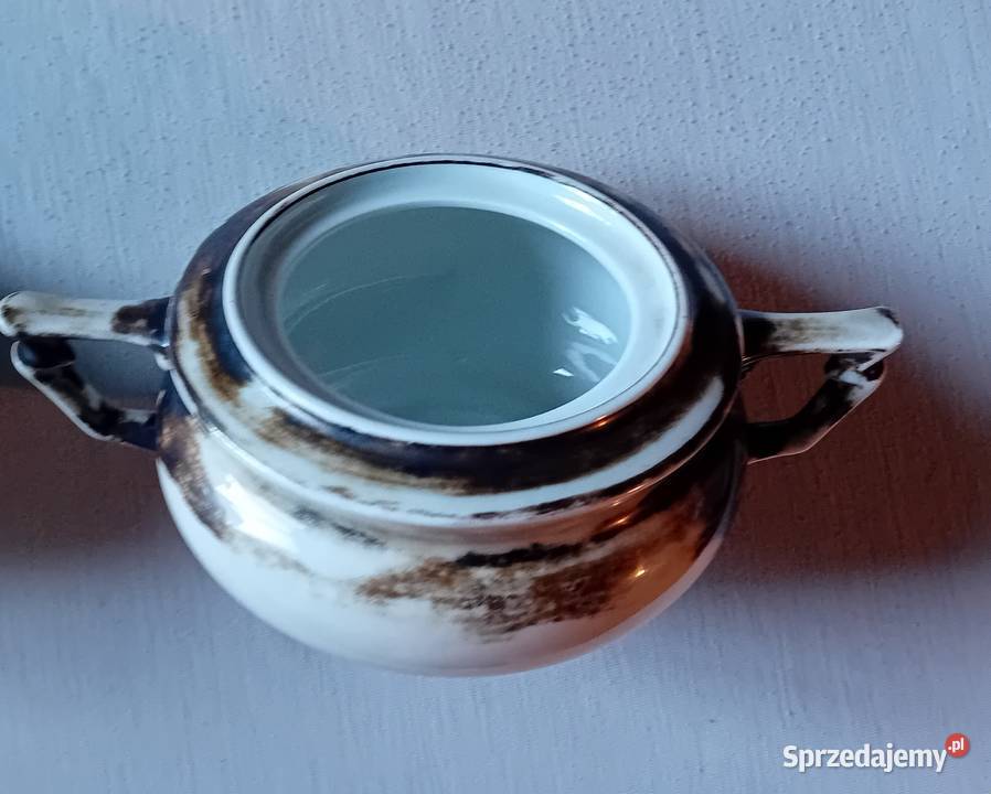 Cukiernica i mlecznik art deco KPM Krister wielkopolskie Koźminek