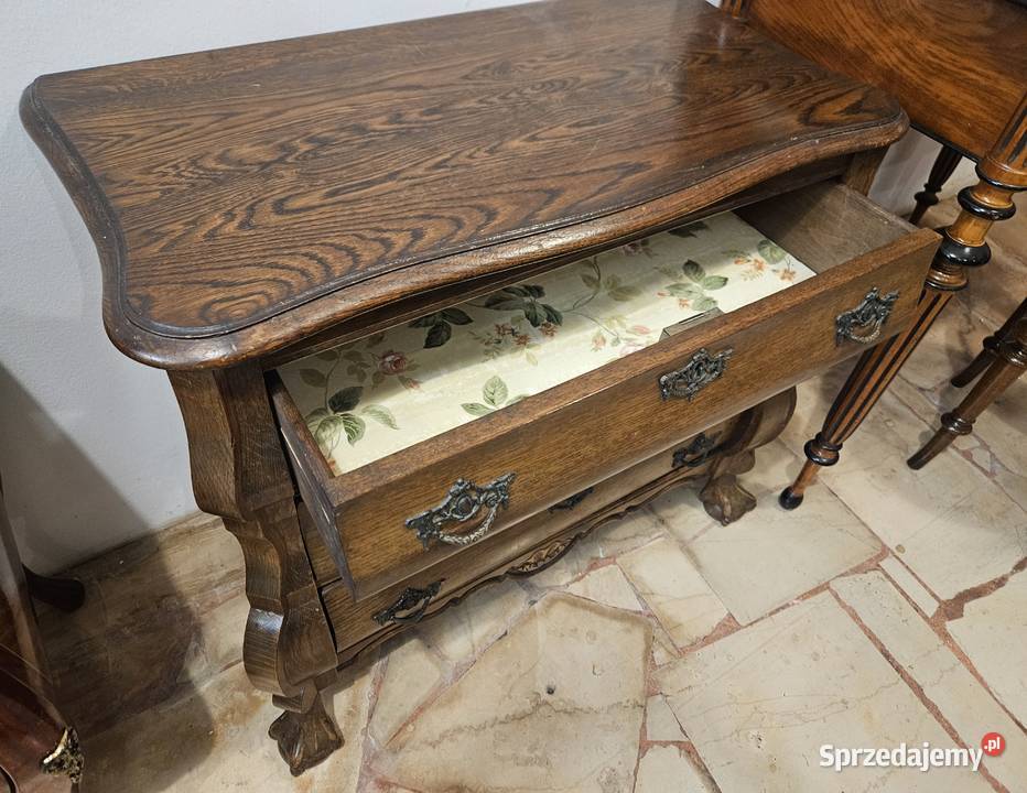 Stylowa drewniana komoda z 3 szufladami lubelskie Lublin