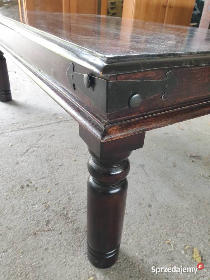 Stylowy Stół krzesła drewno egzotyczne Głogów