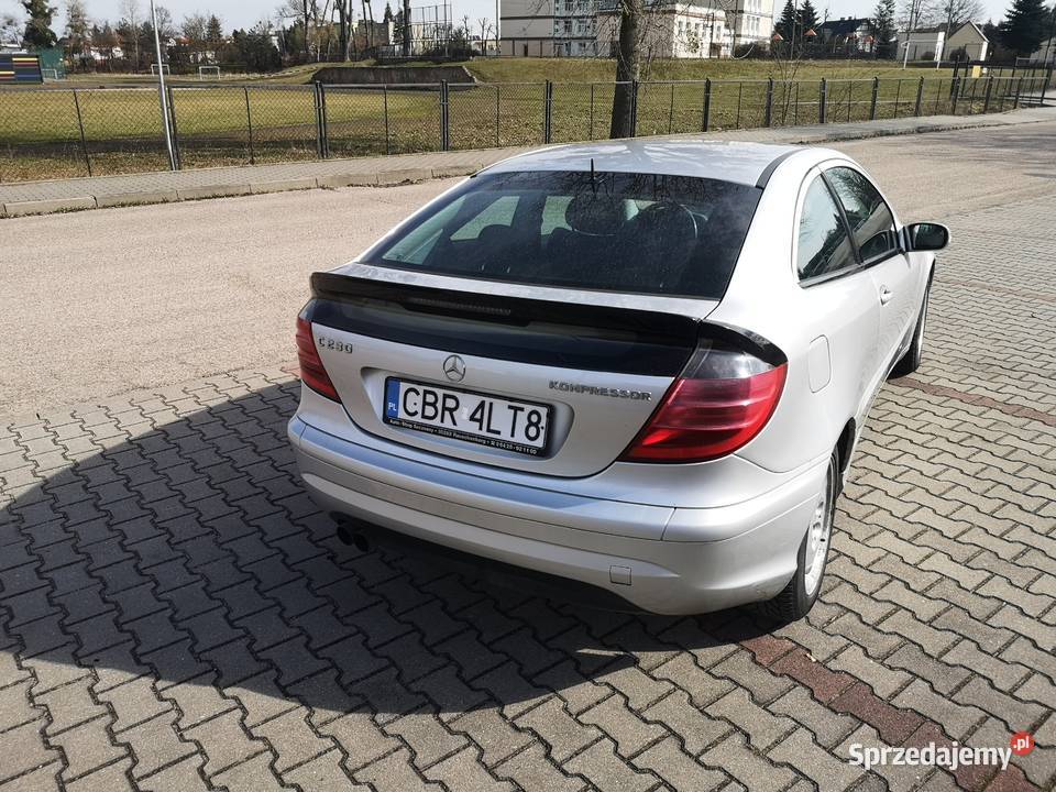Mercedes C230 kompresor Coupe Rok produkcji 2001 Motoryzacja Brodnica sprzedam