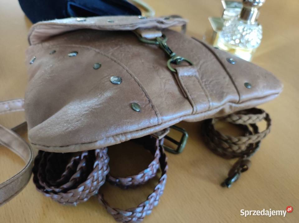 torebka listonoszka ćwieki boho vintage skórzana 23cm świętokrzyskie Kielce
