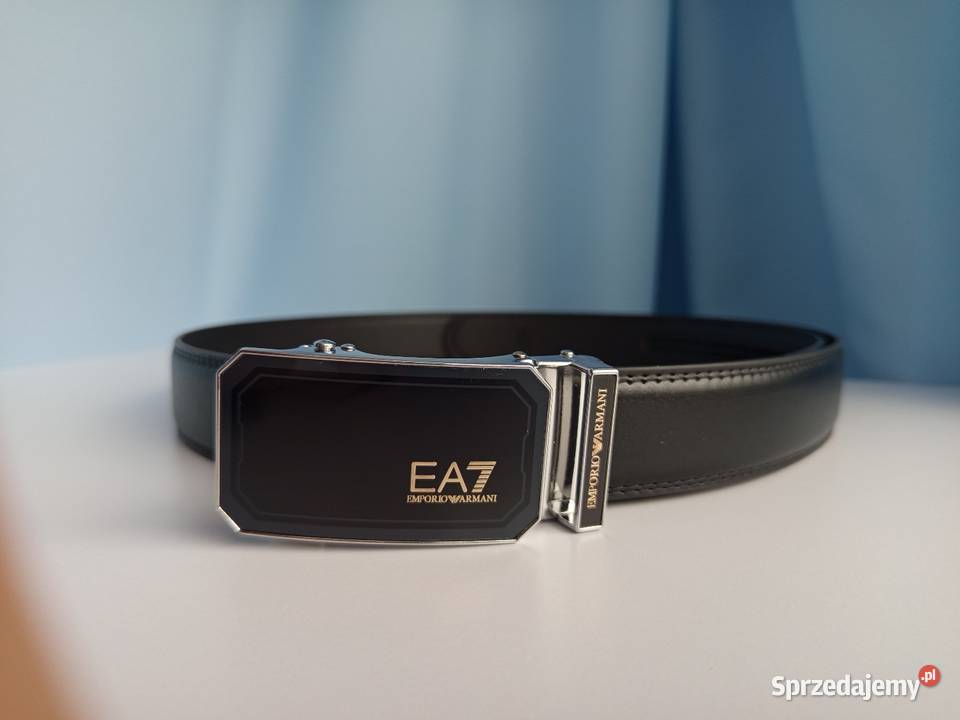 Pasek męski Emporio Armani czarny Warszawa
