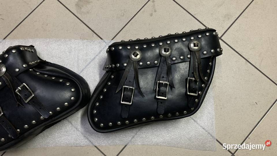 Sakwy Motocyklowe Skórzane Kawasaki Vulcan VN Pozostałe Silniki i osprzęt Brzeszcze