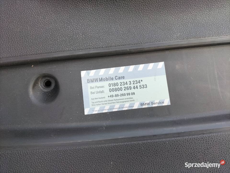 BMW E87 OSŁONA TAPICERKA TYLNEJ KLAPY BAGAŻNIKA lubelskie Kamień-Kolonia