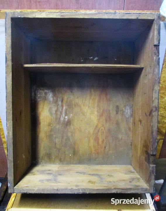 Stara Drewniana Szafka Skrzynia z Półką mazowieckie Nieporęt