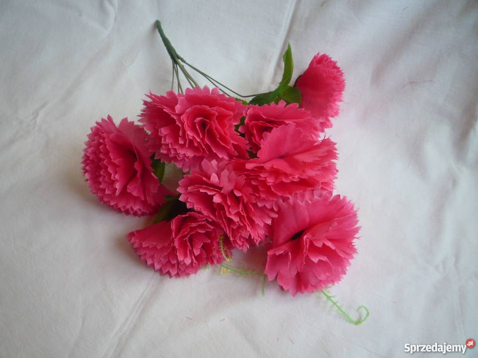 Goździk 8 sztuk Sztuczny kwiat Bukiet gałązka