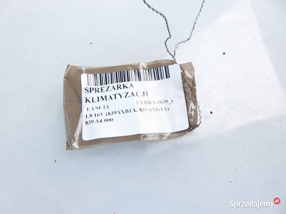 KOMPRESOR KLIMATYZACJI LANCIA LYBRA 18 16V