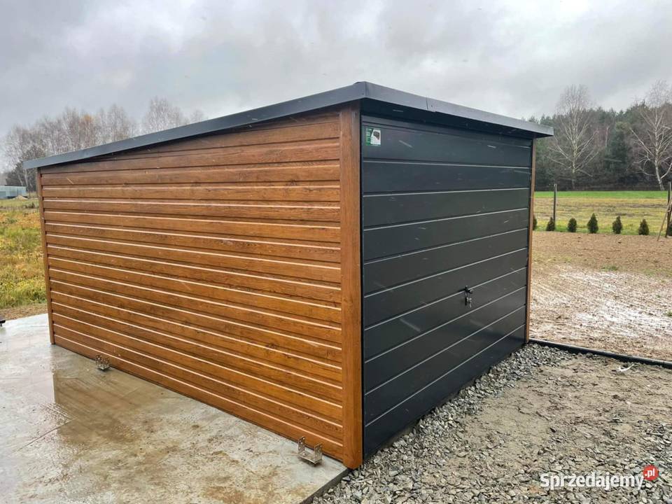 Garaż blaszany 3x5 Wzmocniony profilami Skrzydlna sprzedam