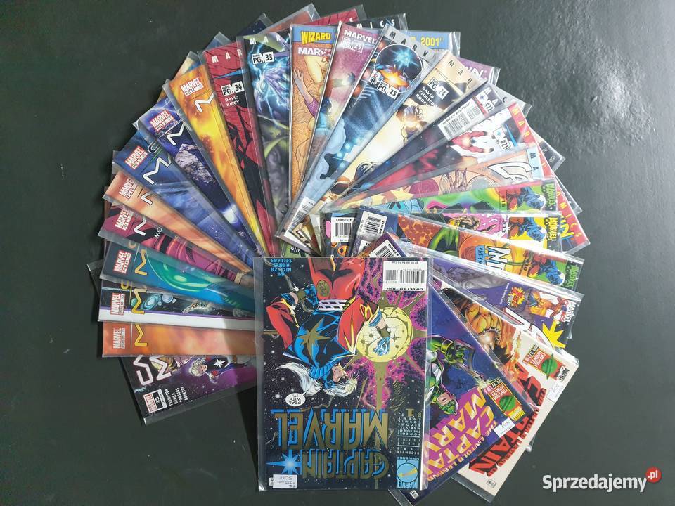 Captain Marvel kolekcja 25 komiksów Marvel USA Superbohaterowie Gdynia