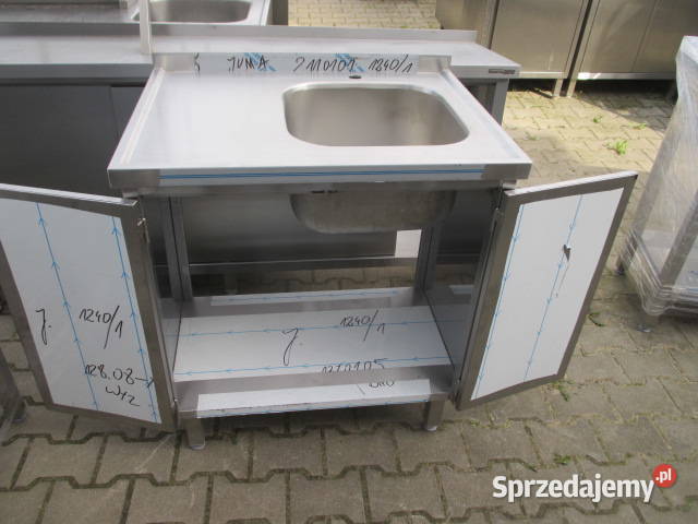 Zlew Gastronomiczny 1 Komorowy Drzwi Otwierane