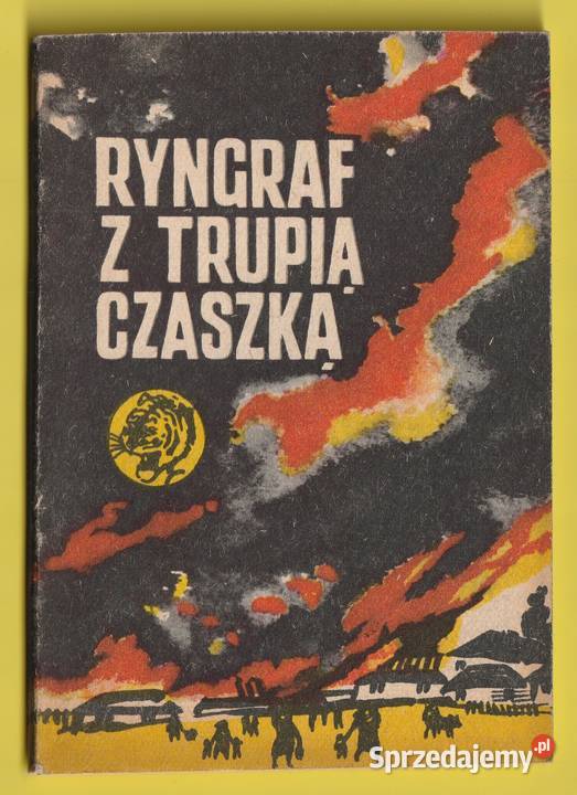 ŻÓŁTY TYGRYS RYNGRAF Z TRUPIĄ CZASZKĄ 1973 Łódź