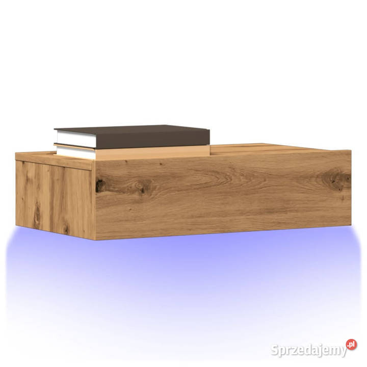 Szafka telewizyjna z LED dąb artisan 60x35x155 mazowieckie Warszawa