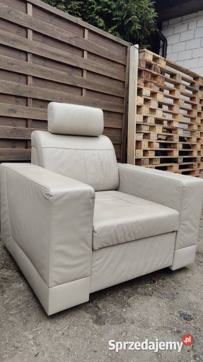 Komplet skórzany Meblomak kanapa z funkcją Warszawa