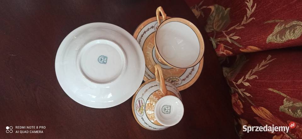 Filiżanka ptaszki Schwarzenhammer Porcelana i szkło Gdańsk