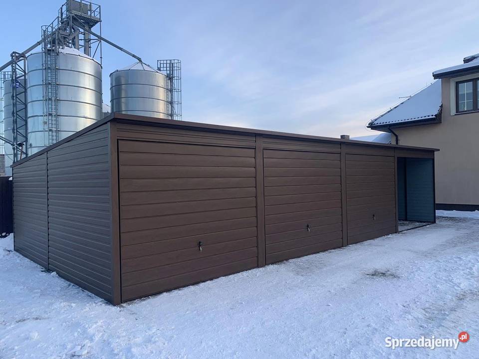 Garaże blaszane profil zamknięty Producent Dom i Ogród Gdańsk