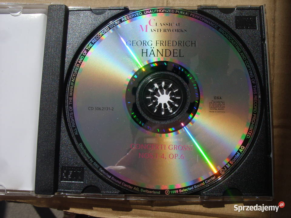 2 Plyty CD GFHANDELDONCERTI GROSIOP6NOS19 1999 dolnośląskie Wołów