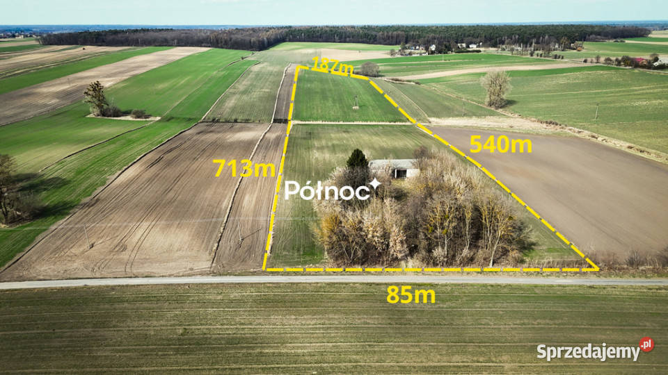 Działka rolnosiedliskowa w Szpikołosach 524 ha asfalt Szpikołosy sprzedam
