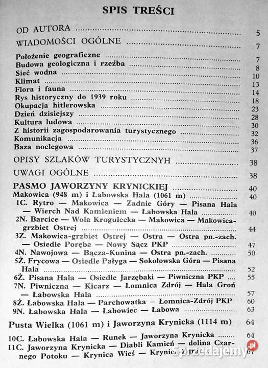 Beskid Sądecki Pasmo Jaworzyny Krynickiej A