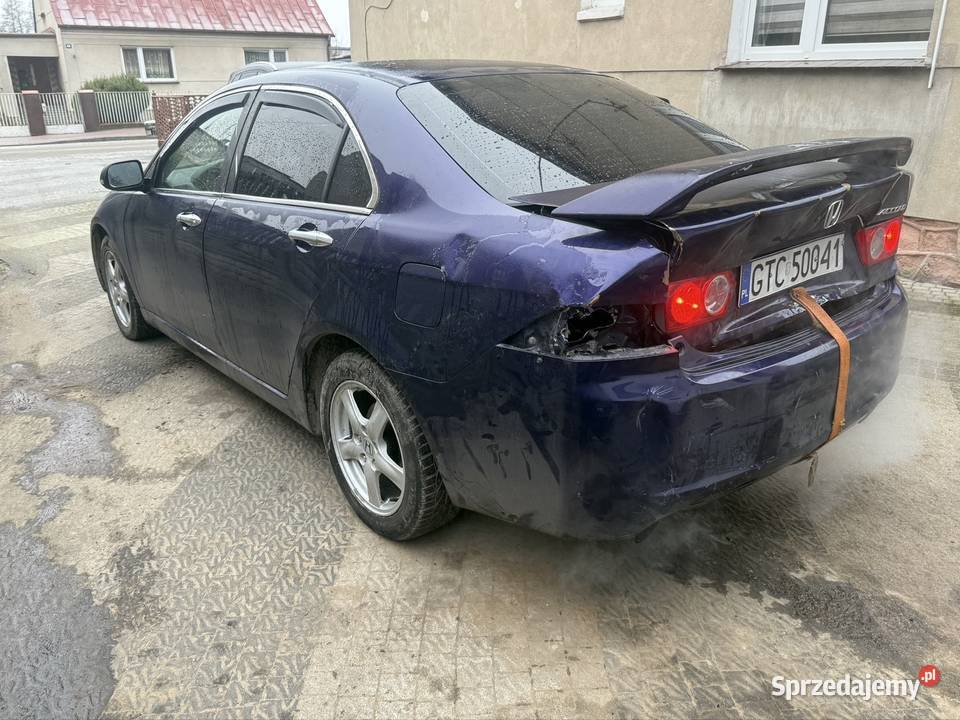 Honda Accord VII sedan uszkodzony tył 4/5