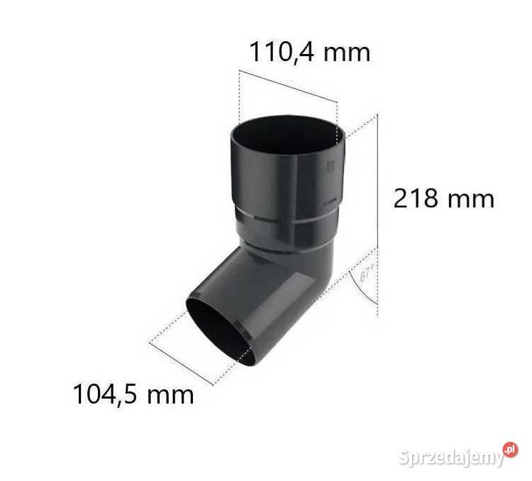 Bryza PVC Kolano 90 mm biały Białystok