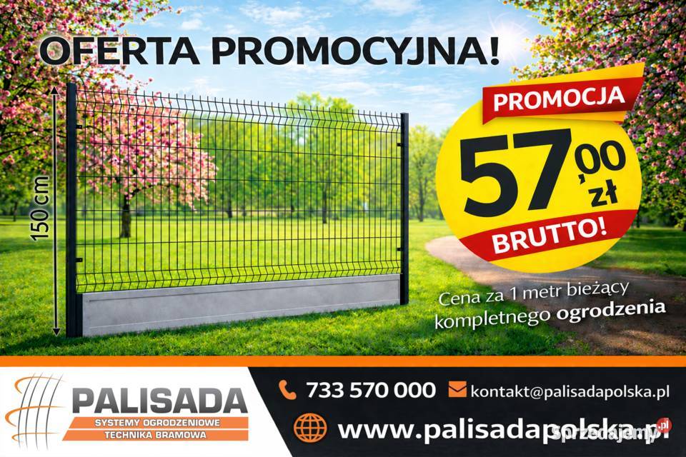 PROMOCJA OGRODZENIE PANELOWE 150 m panele 123 Piła
