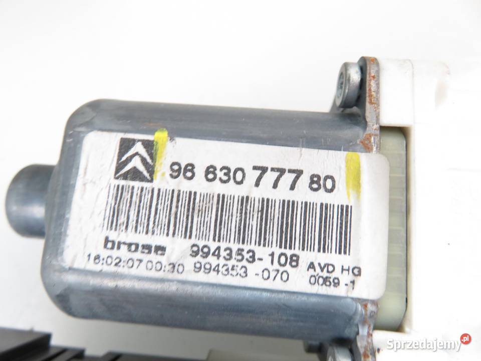 PODNOŚNIK SZYBY PRAWY PRZEDNI CITROEN C6