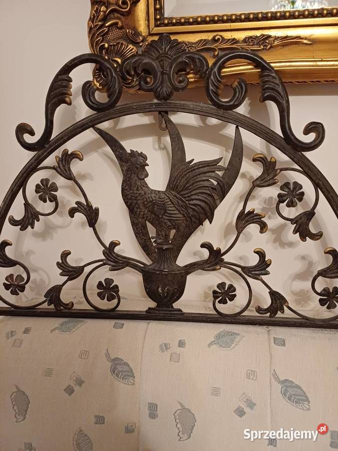 Płaskorzeźba półokrągła z metalu ażurowa Gdynia