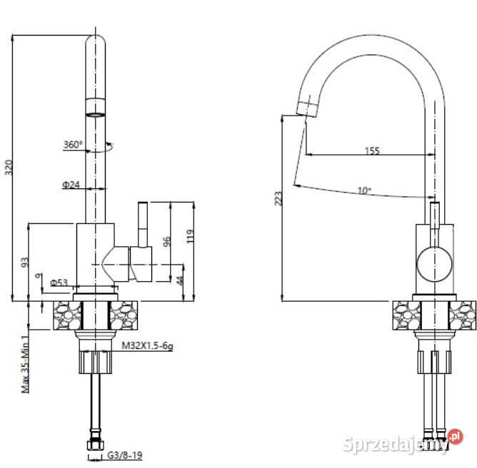 NOWA BATERIA KUCHENNA KATE stalowa black dotted Wrocław