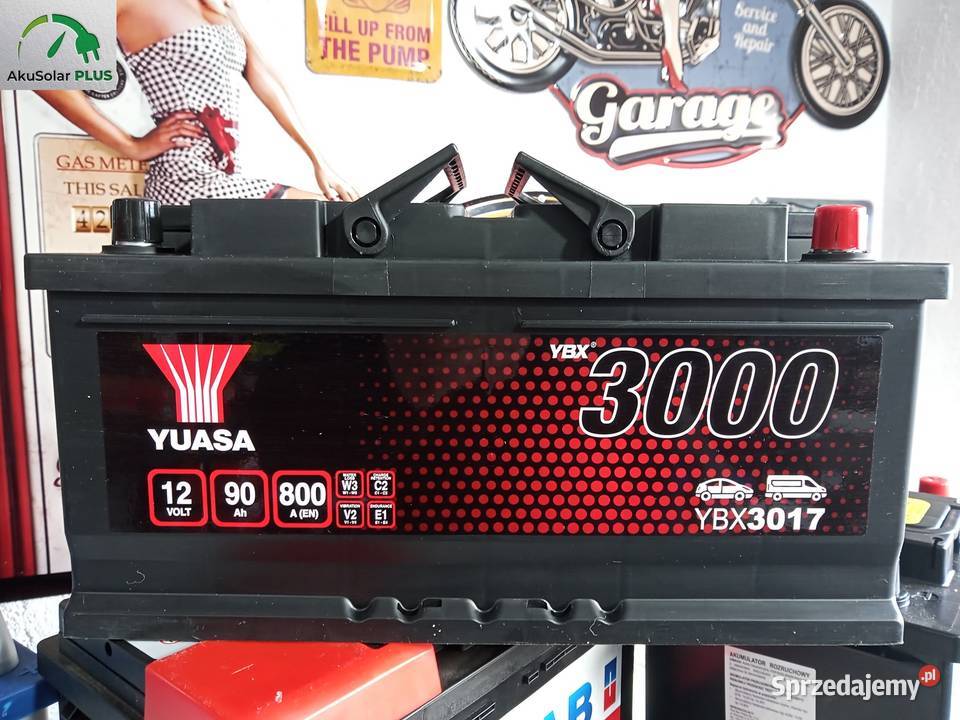 Akumulator YUASA 90Ah 800A P Częstochowa