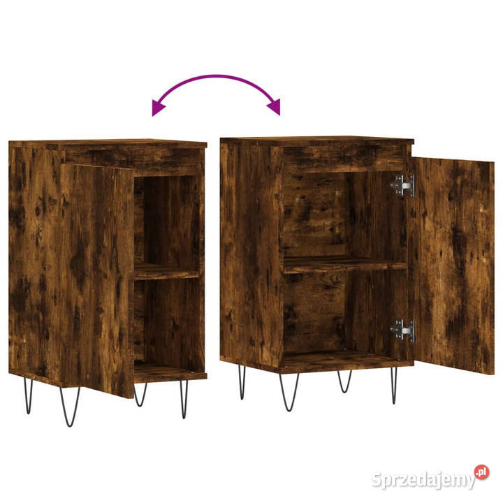 Szafki 2 przydymiony dąb 40x35x70 WM831063 Warszawa