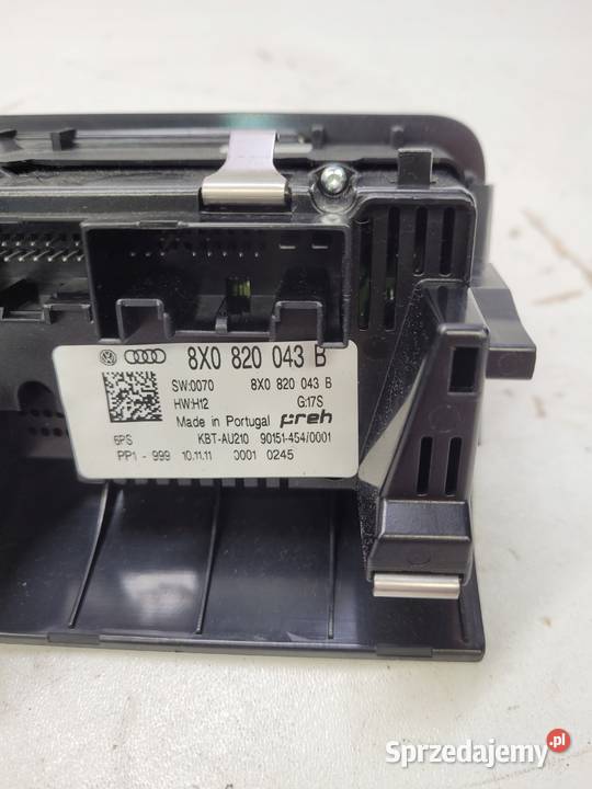 PANEL KLIMATRONIK AUDI A1 8X 8X0820043B Przystajń sprzedam