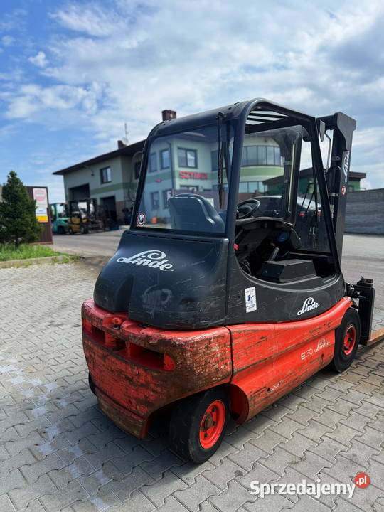 wózek widłowy elektryczny LINDE E30 wolny skok elektryczny łódzkie Działoszyn